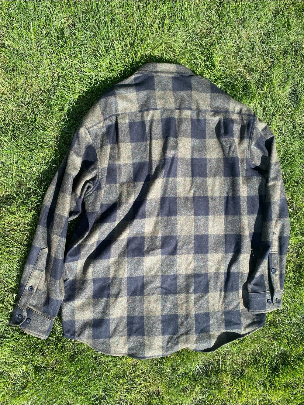 Pendleton Multicolor Tweed Wool Shirt Jacket - Green & Brown - Picture 4 of 4